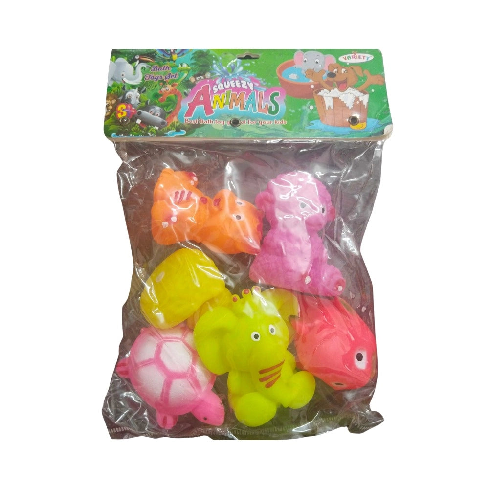 Domestic Mixed Animal Chu Chu Toys | Rubber | Toys| 6+ Months