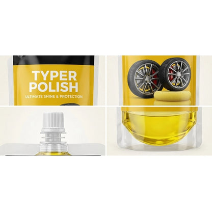 Generic Pack of 2 Ultra Tyre Shine &amp; Polish Liquid Pouches 100 ML