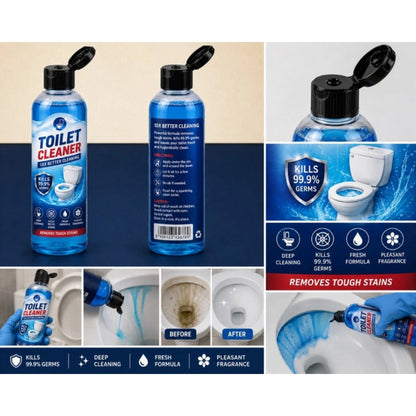 Generic Pack of 2 Ultra Clean Toilet Cleaner Gel Bottles 100 ML
