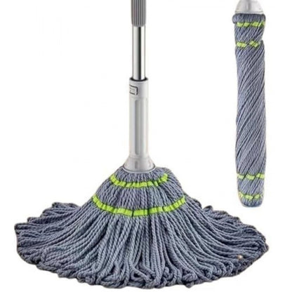Generic Pack of 2 Microfiber Twist Mop for Floor Cleaning (Grey)