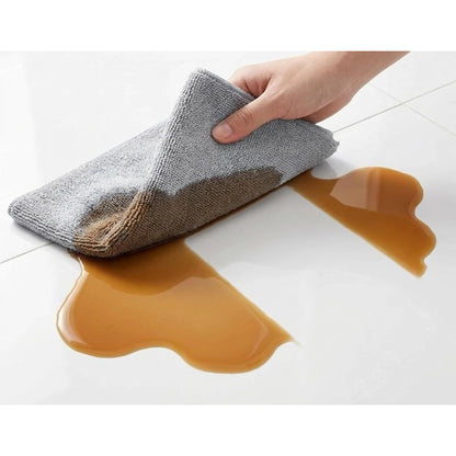 ZEERAL Pack of 2 Microfiber Cleaning Cloth (Grey)