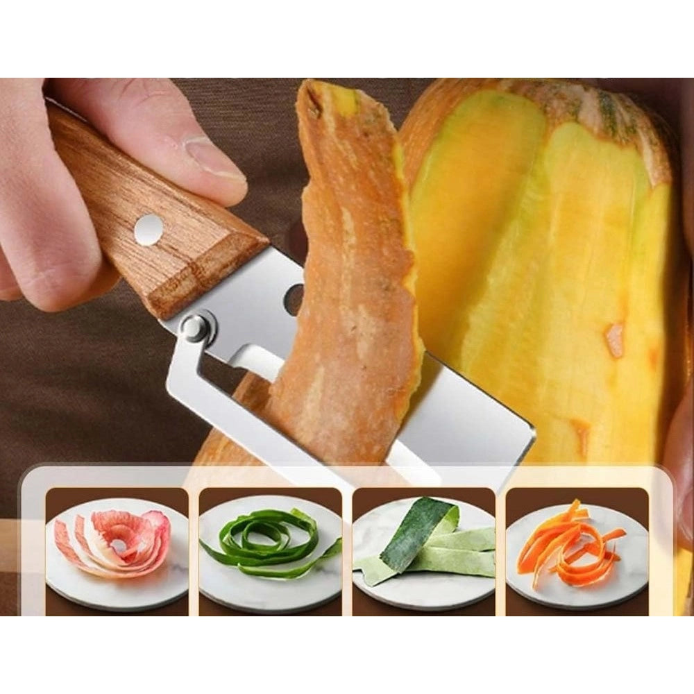 ZEERAL Pack of 2 Multi Functional Vegetable Peeler (Multicolor)