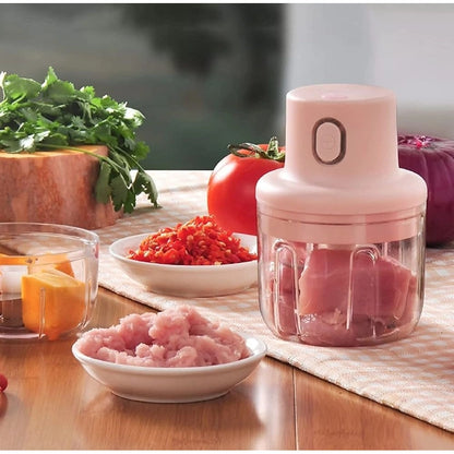 ZEERAL USB Garlic Chopper (Pink)