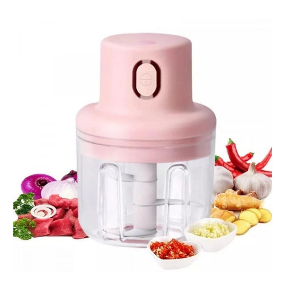 ZEERAL USB Garlic Chopper (Pink)