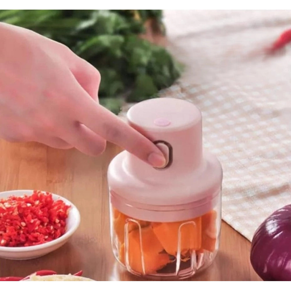 ZEERAL USB Garlic Chopper (Pink)
