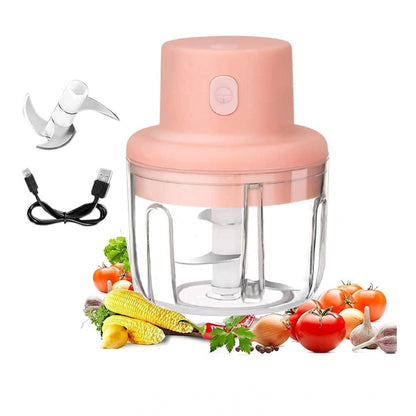 ZEERAL USB Garlic Chopper (Pink)