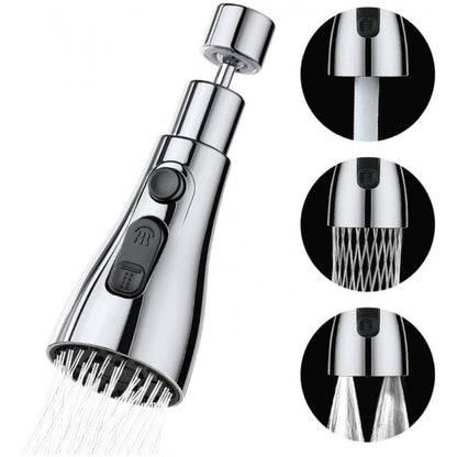 ZEERAL 360 Degree Movable Faucet (Silver)