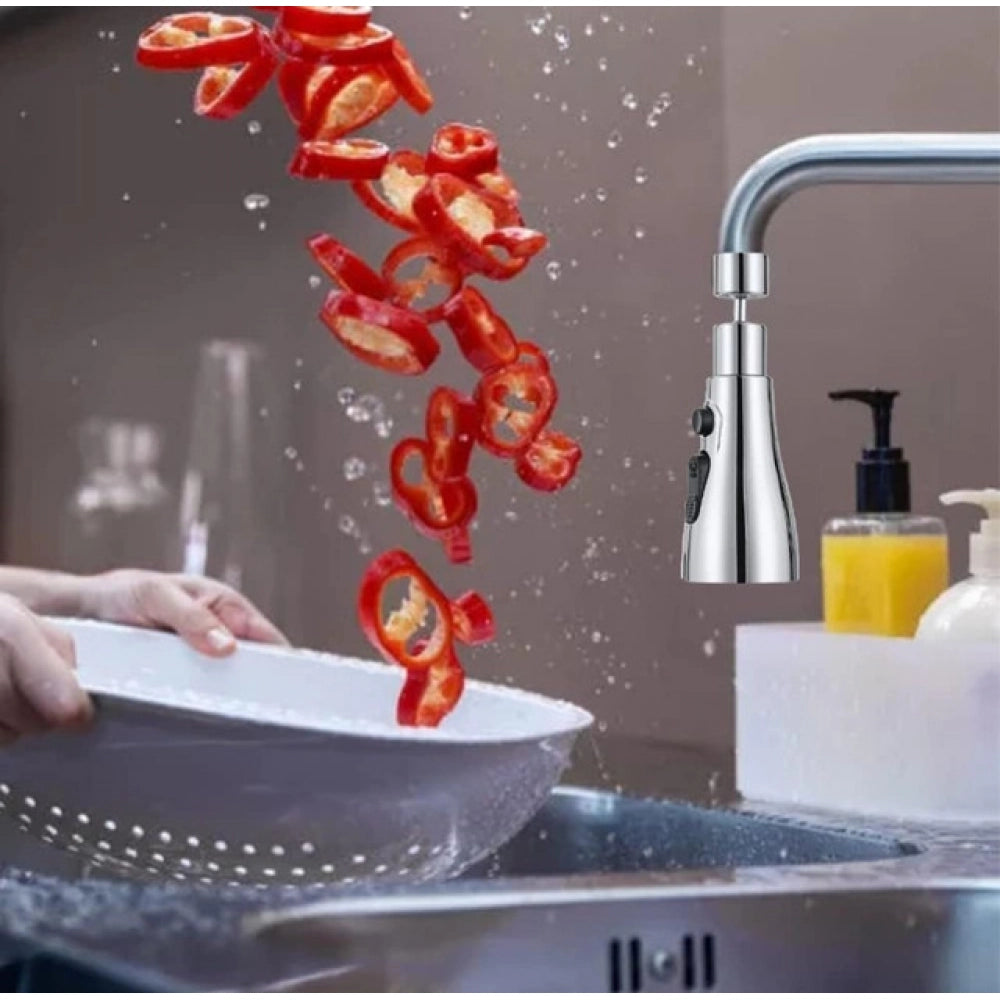 ZEERAL 360 Degree Movable Faucet (Silver)