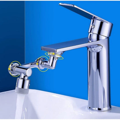 ZEERAL Pack of 2 1080 Degree Rotate Faucet (Silver)