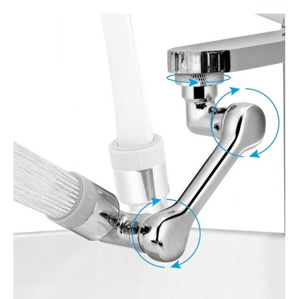 ZEERAL Pack of 2 1080 Degree Rotate Faucet (Silver)