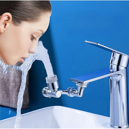 ZEERAL Pack of 2 1080 Degree Rotate Faucet (Silver)