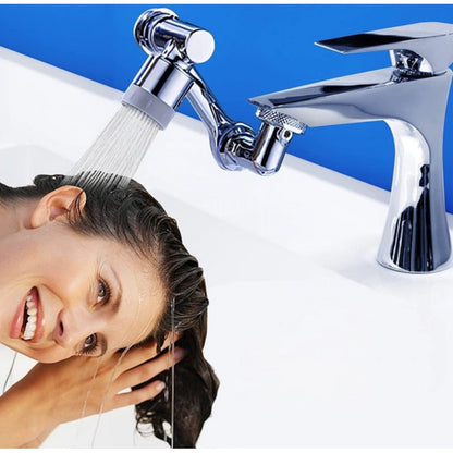 ZEERAL Pack of 2 1080 Degree Rotate Faucet (Silver)