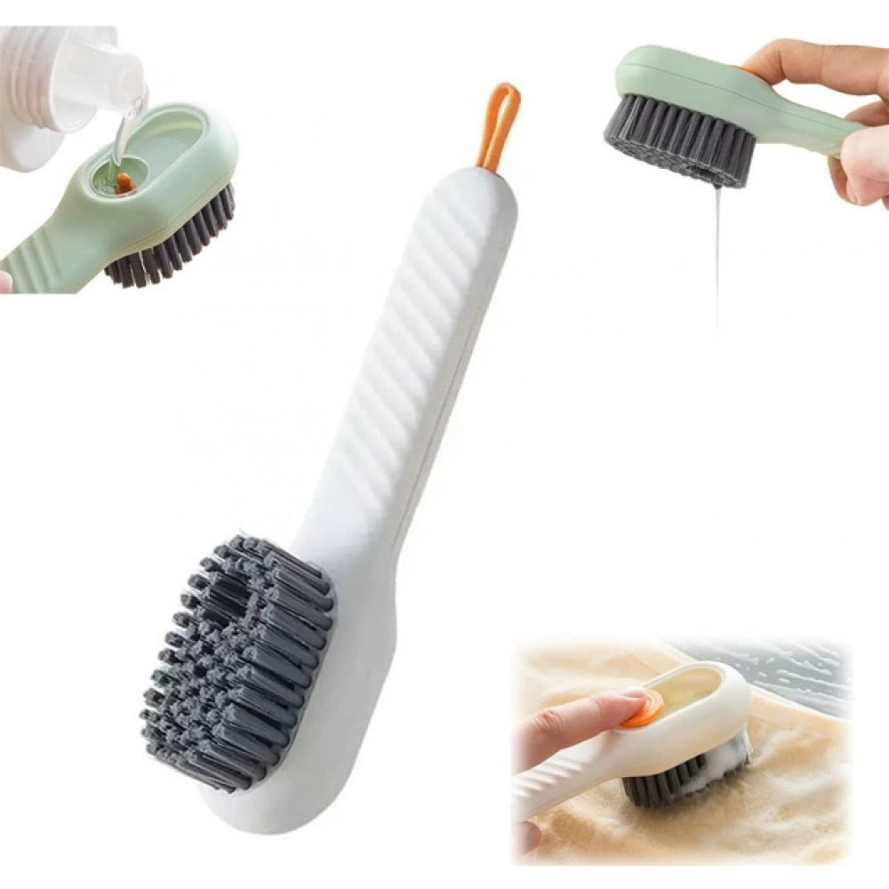 ZEERAL Pack of 3 Soap Dispensing Cleaning Brush (Multicolor)