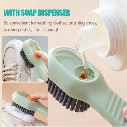 ZEERAL Pack of 3 Soap Dispensing Cleaning Brush (Multicolor)