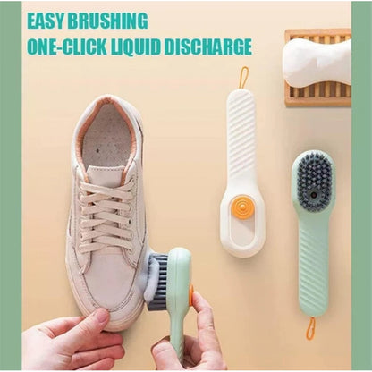 ZEERAL Pack of 3 Soap Dispensing Cleaning Brush (Multicolor)