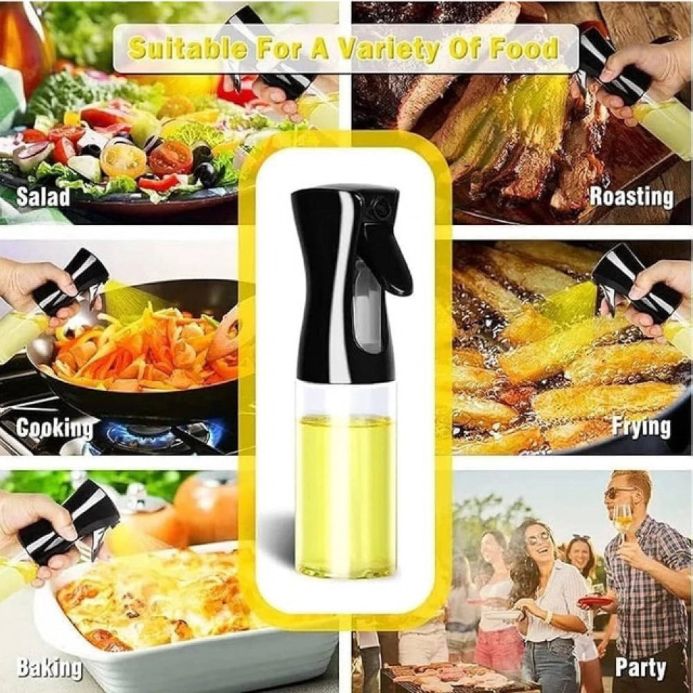 ZEERAL Pack of 2 Oil Sprayer for Cooking (Black)