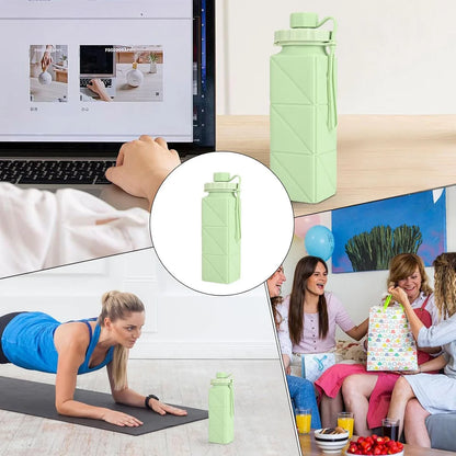 Premium Foldable Collapsible Water Bottle